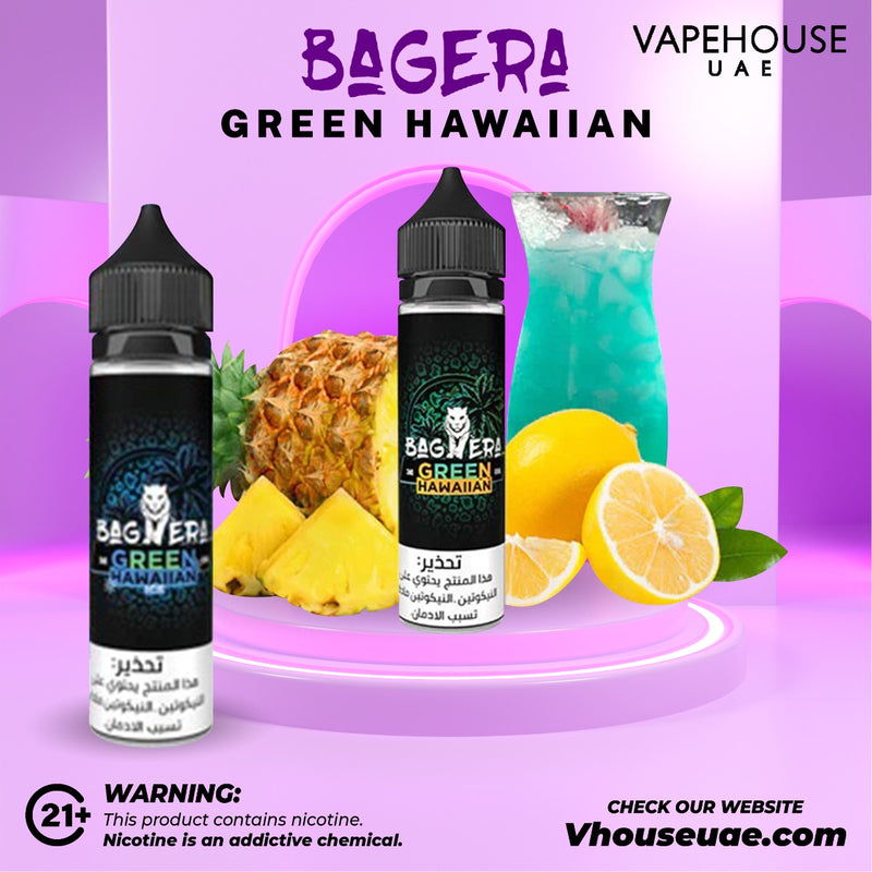 GREEN HAWAIIAN by BAGERA 60ml  3MG