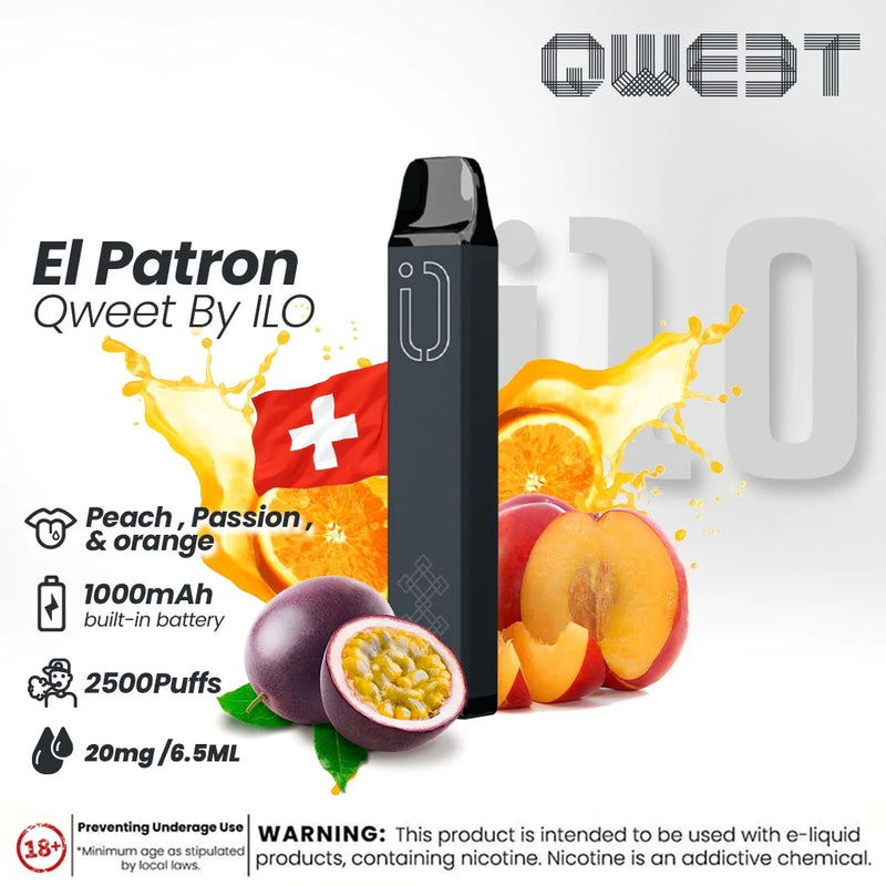 ILO QWEET DISPOSABLE 2500 PUFFS 20MG
